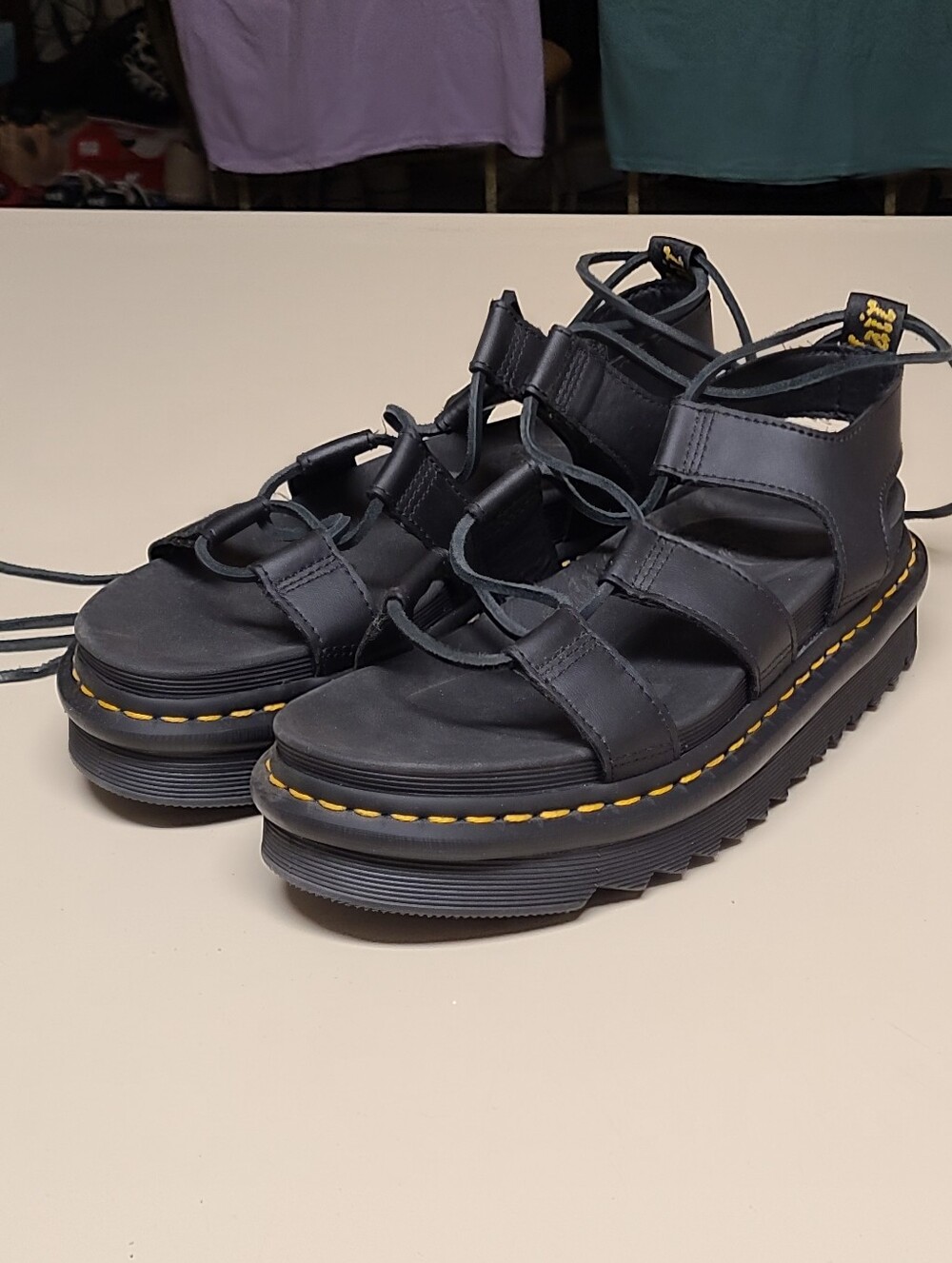 Dr. Martens Nartilla Gladiator chunky platform sandals size 7